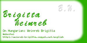 brigitta weinreb business card